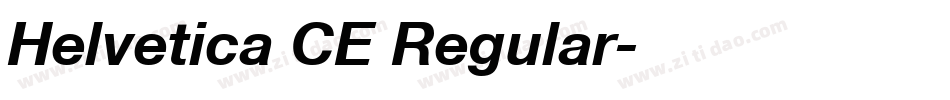 Helvetica CE Regular字体转换